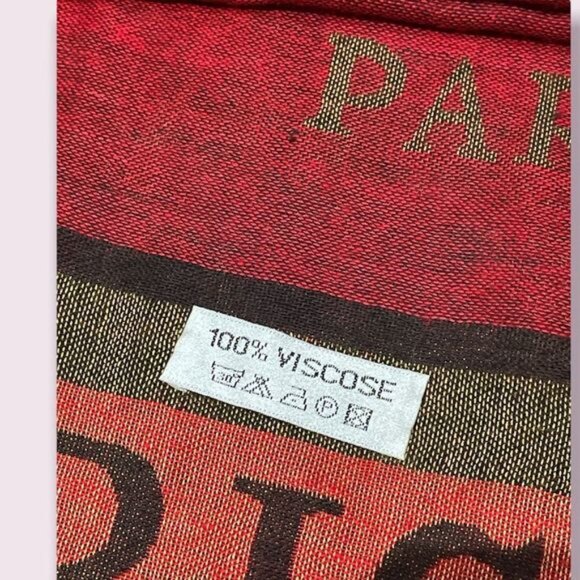 Paris fringe oversized scarf - Picture 4 of 4